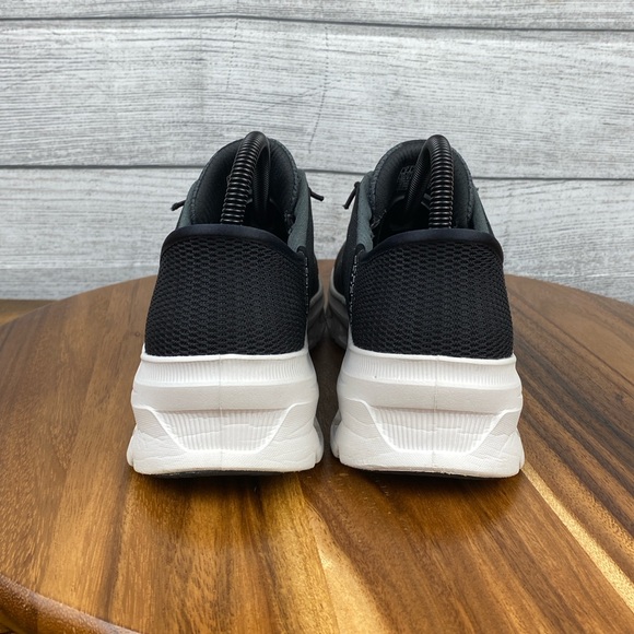 Skechers Black and White Athletic Shoes - Picture 6 of 12